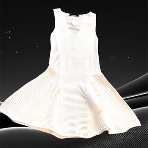 NWT Stripe knit Mesh white/ivory Dress NWT